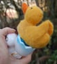 Needle felt duckling displayed in a vintage duckling egg cup  - Image 3