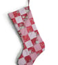 Patchwork stocking made from Tilda 'Merry Christmas' fabrics