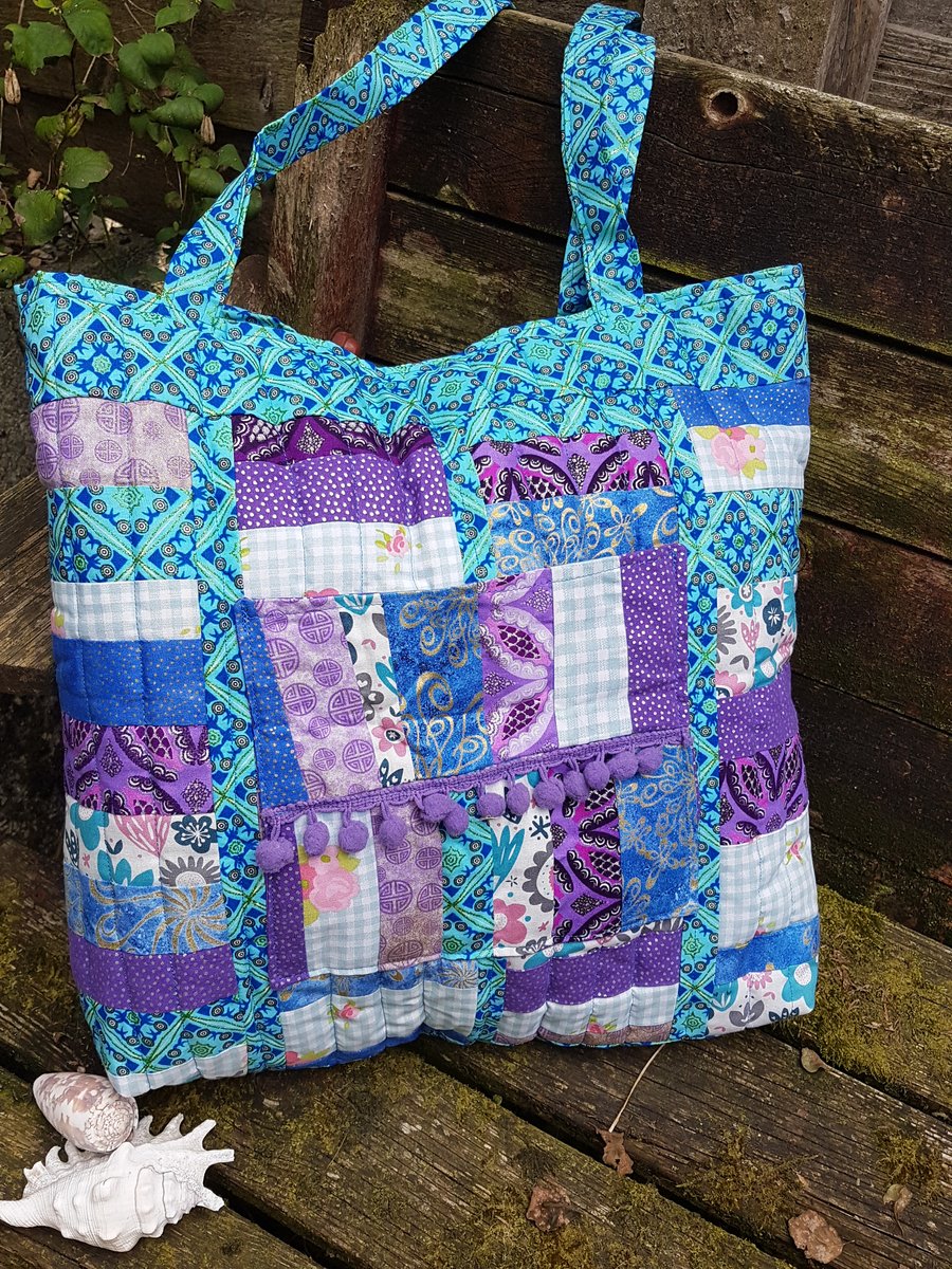 Big Colourful Quilted Bag