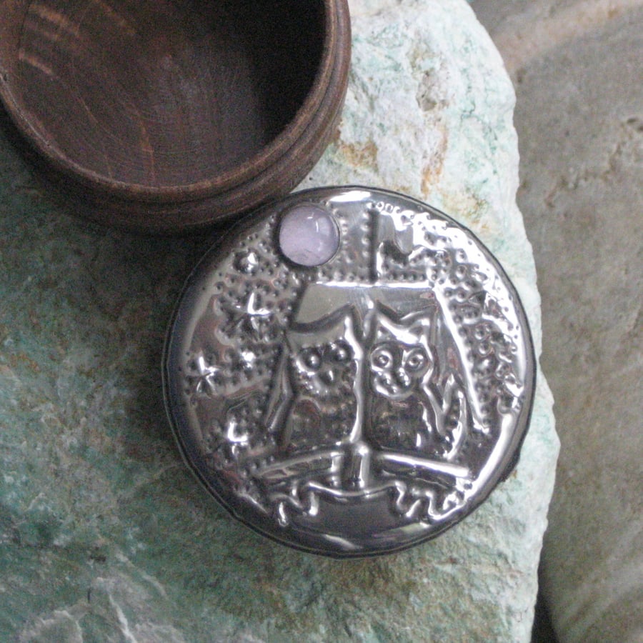 Silver Pewter Box, The Owl and the Pussycat