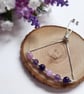 Amethyst Beaded Sliding Clasp Bracelet - Image 2