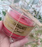 Rhubarb and Strawberry Artisan Soy Wax Candle Eco Friendly Gift