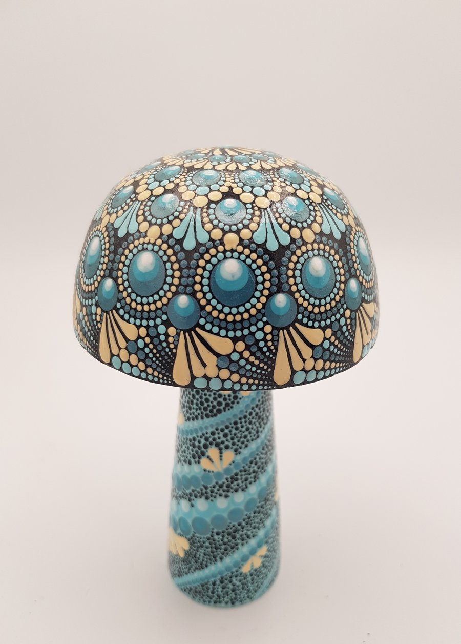Hand Painted Wooden Mushroom