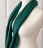 Forest Green with Gold Speckles Infinity Scarf, 100% cotton  - Image 5