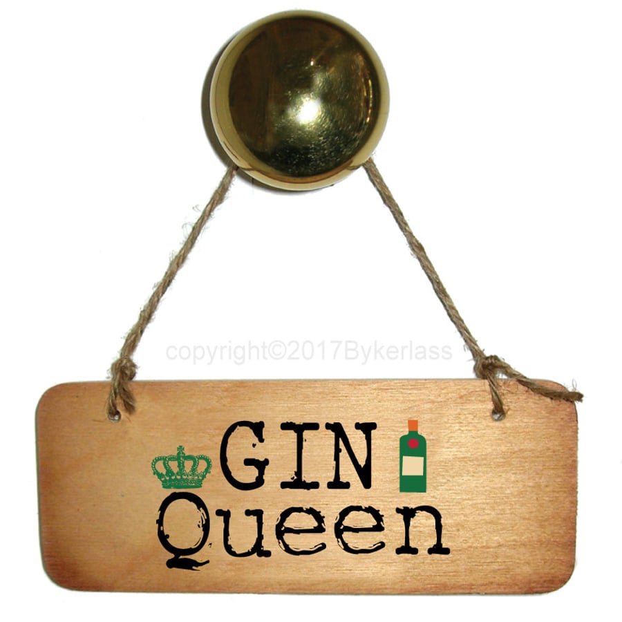 Gin Queen Sign