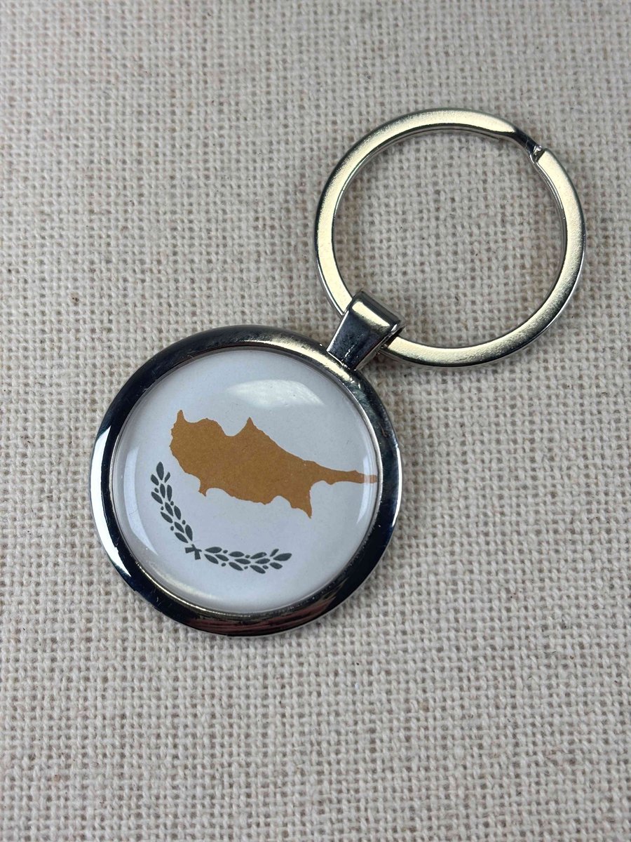 Cyprus Flag Keyring