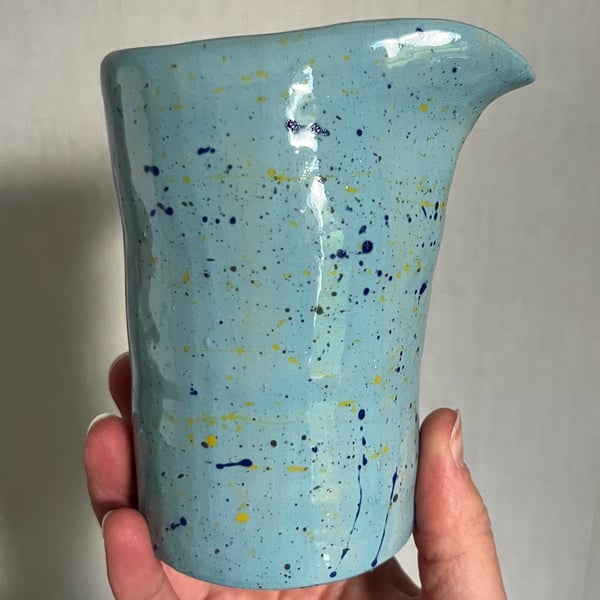 Speckled glaze jug