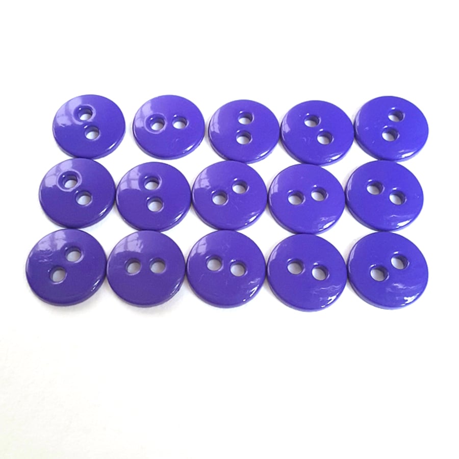 Purple Buttons x 15