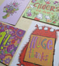 A6 "Cheers Me Dears" Thank You Postcard with cheery beers - Image 4