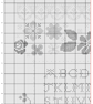 286 Cross Stitch Pattern colourful rainbow flower Alphabet Sampler - Image 6