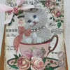 Vintage Kitten Tag