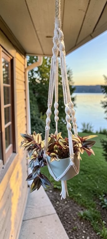 Macrame plant hanger 