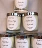 fragrance soy wax candles with silver lid and gift box. - Image 1