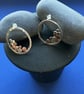 Sterling silver and copper pebble stud earrings- handmade - Image 1