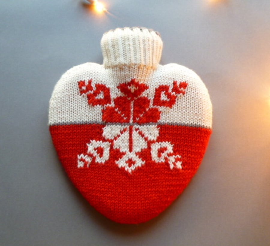 Christmas hot water bottle