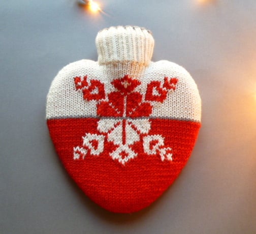 Christmas hot water bottle