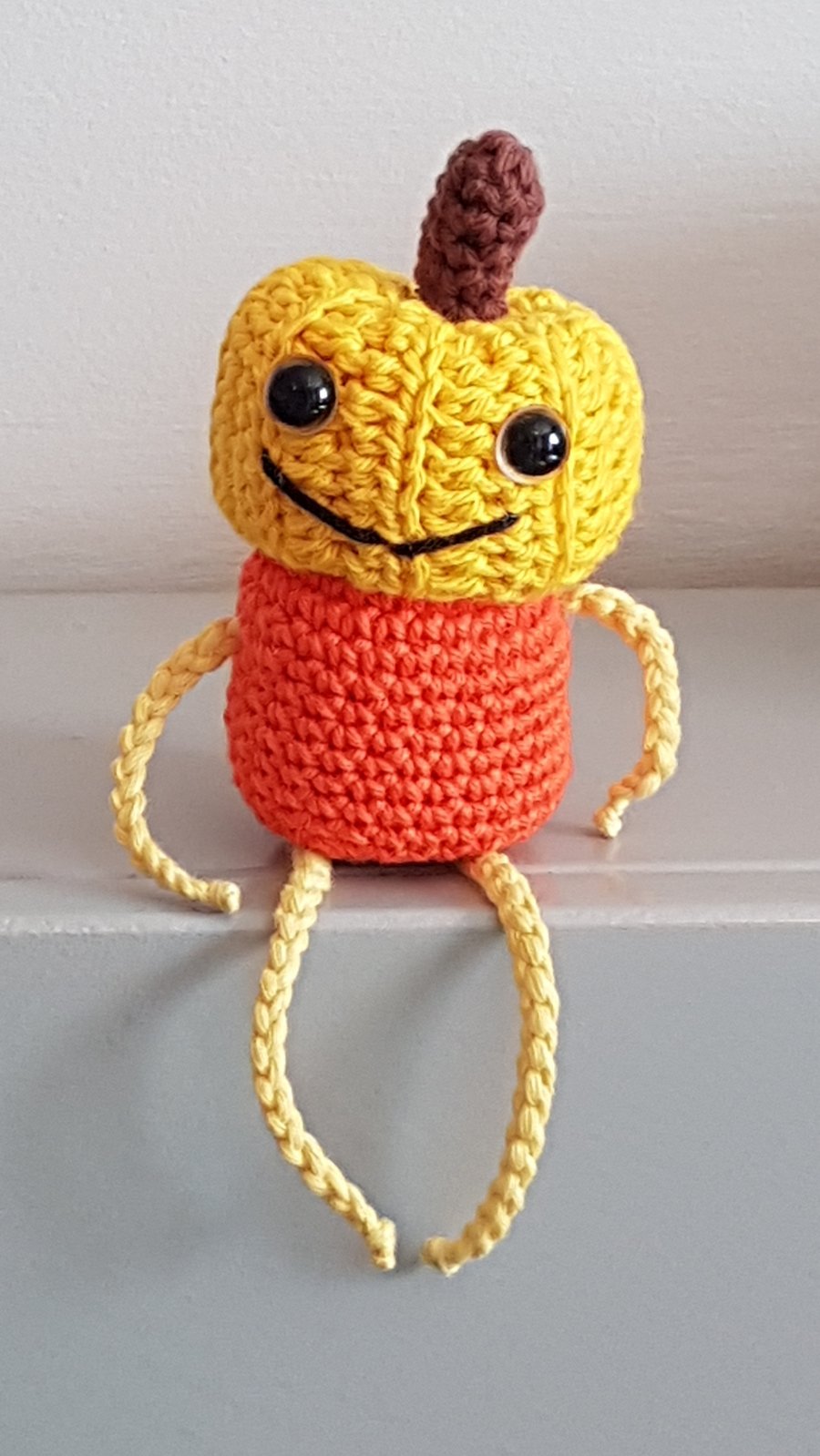 Happy crochet Pumpkin man