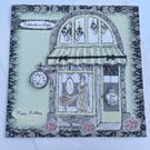 Celebrate in style Paris boutique Happy birthday card