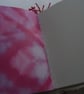 Mixed media journal - red, pink, orange, with hand woven spine - Image 8