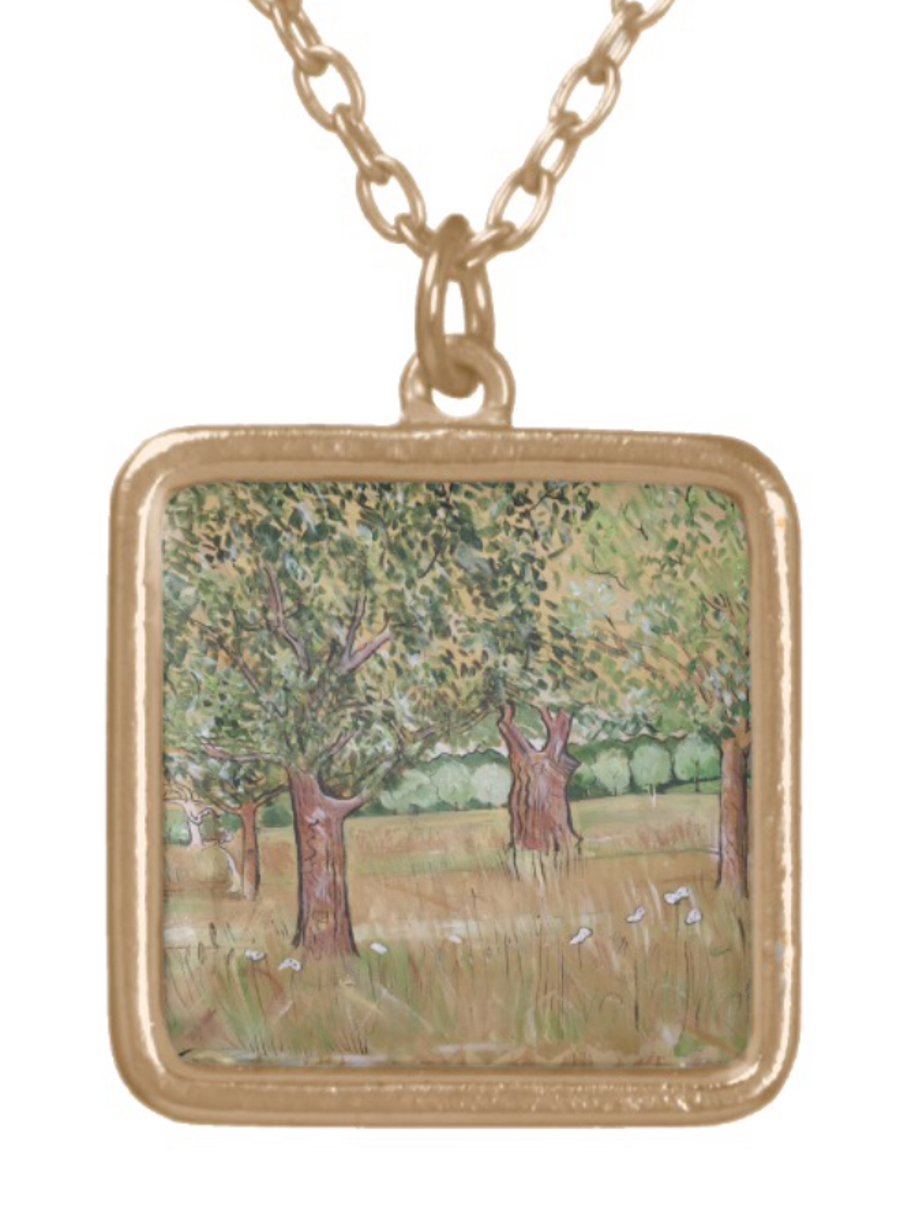 Beautiful Pendant featuring the design ‘Scorching Heat And Withered Grass’