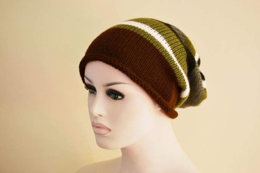 Hat  Teens  Knitted Slouchy Hat 