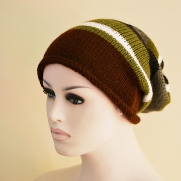 Hat  Teens  Knitted Slouchy Hat 