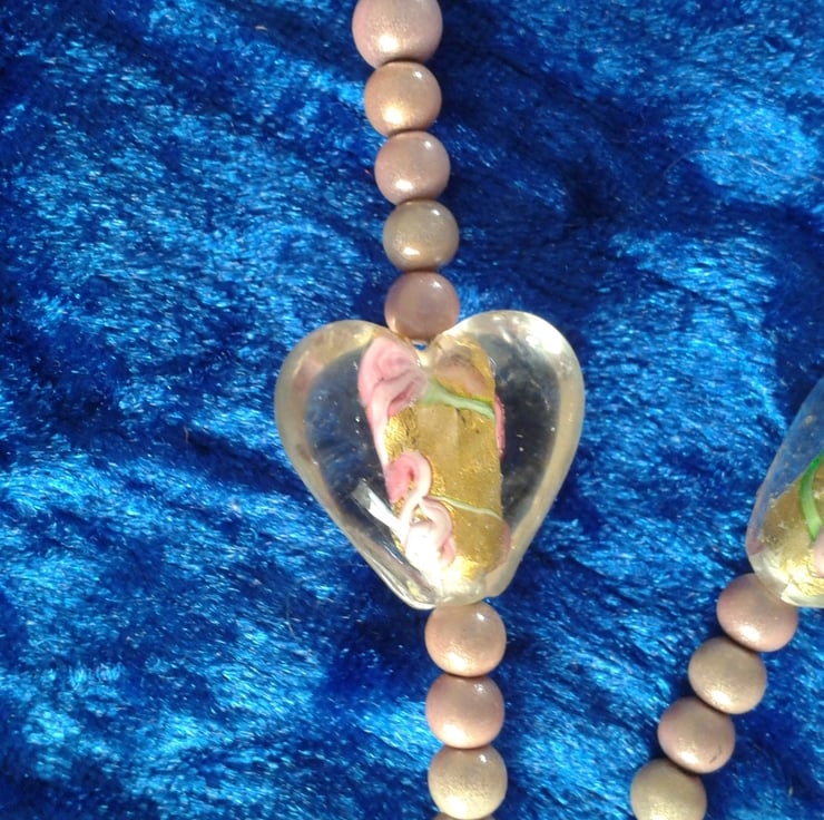 Beaded Spectacle Glasses Chain (pale pink) Folksy