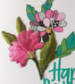 Fantasy pink birthday card  - Image 3