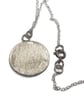 Fine Silver Handmade Patterned Disc Pendant, Unique Artisan Jewellery - Image 3