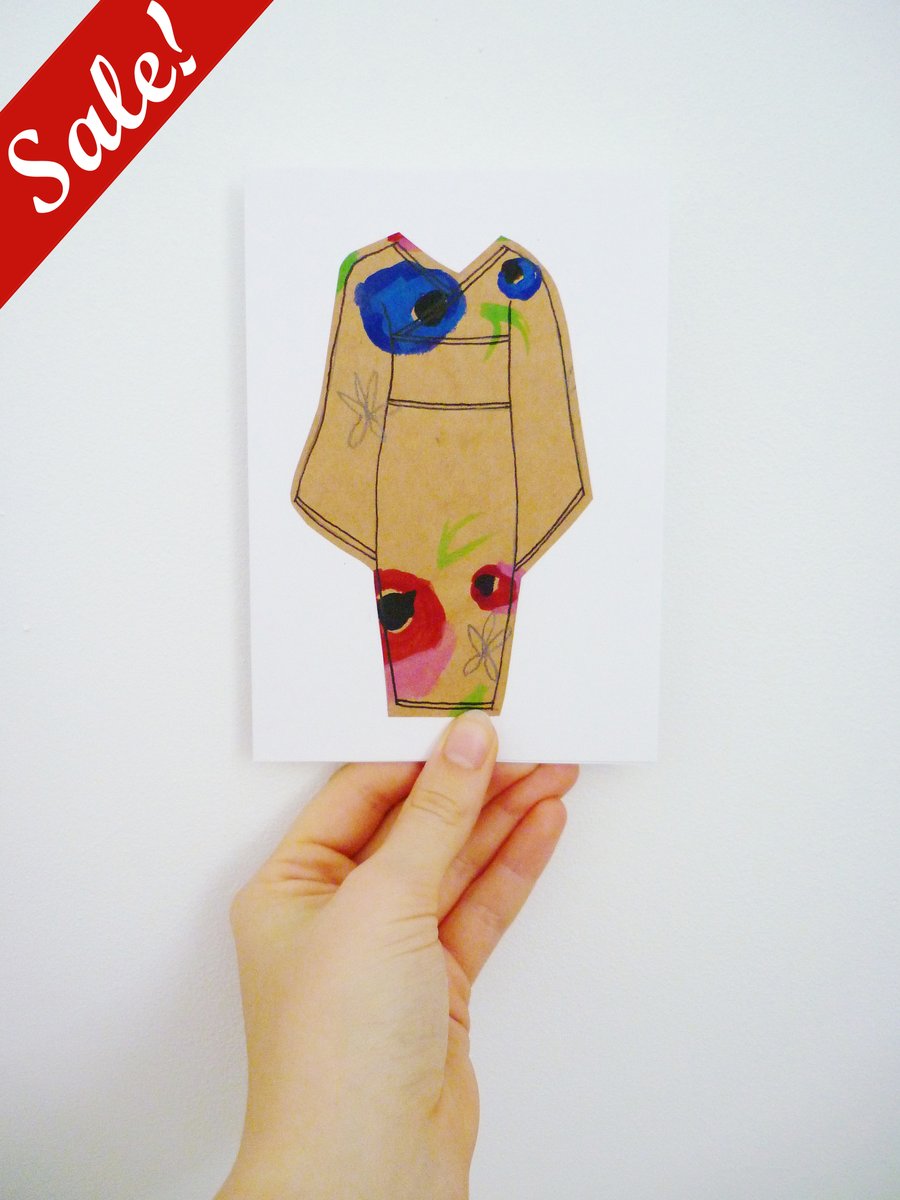 Sale - 50% off! - Kimono cards