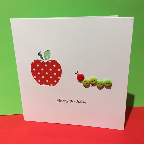 Caterpillar Birthday Card