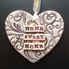 Large ceramic heart decoration