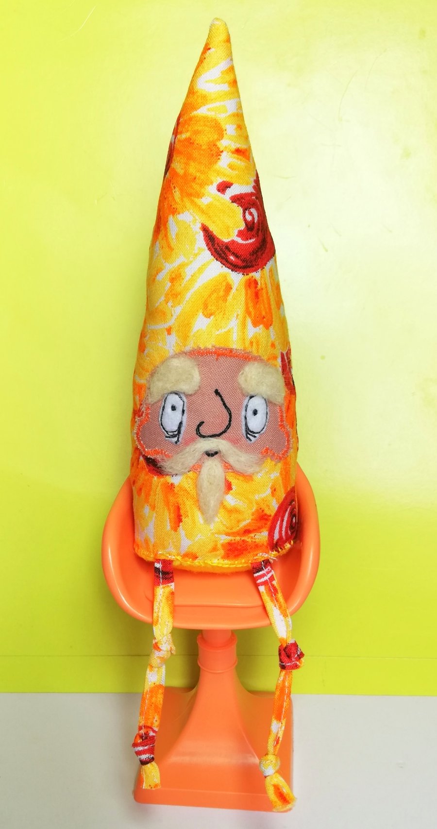 Gnome with Sunflower Print & Blonde Beard 