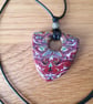 Unique Retro Styled Red Spear Shaped Pendant - Image 2