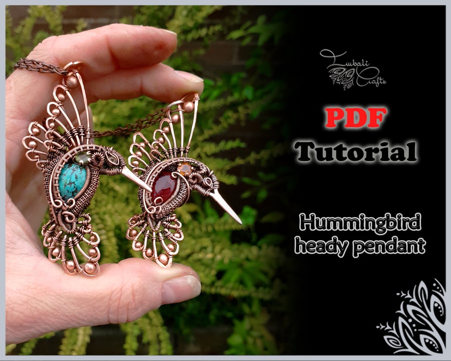 PDF Tutorial - Double sided star & wind spinner - wire weaving pattern