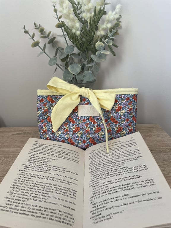 Floral Book sleeve, book lover gift 