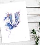 Badger watercolour print, painting, illustration, woodland, British wildlife - Image 3