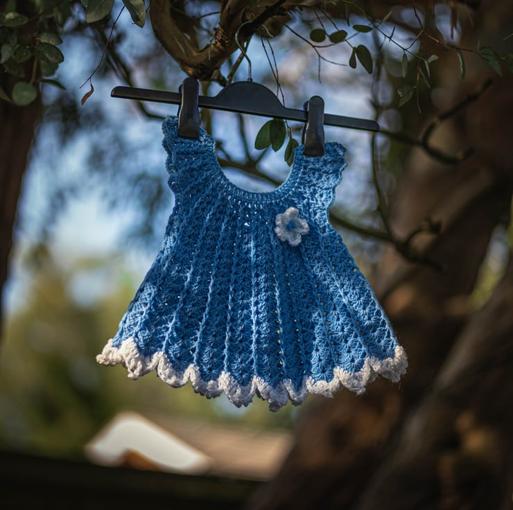 blue dress 6 9 months Solid Blue Haze Pocket Dress main image 0
