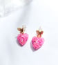 Dried Flower Heart Earrings - Image 3