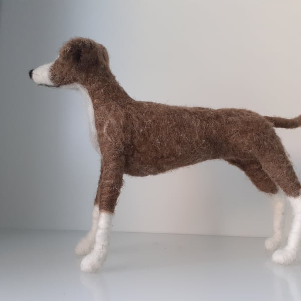 Greyhound dog,ooak,collectable, pets needle felted wool 