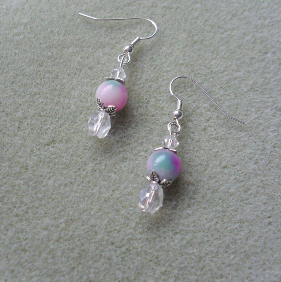 Quartz and Crystal Earrings