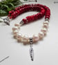 Bamboo Eco Coral & Baroque Freshwater Culture Pearl Necklace 