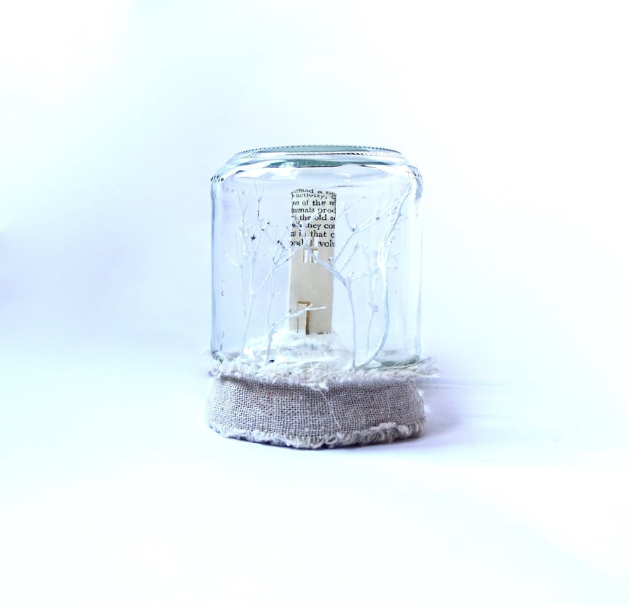 Paper House Jar - READY TO SHIP