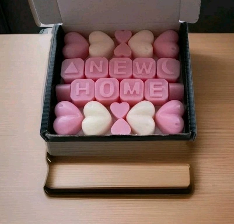 Handmade New Home Soy Wax Melt, Housewarming Gift Set,Vegan & Eco-Friendly