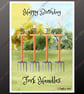 Personalised Birthday Card Plantable Seeded Fork Handles Two Ronnies 