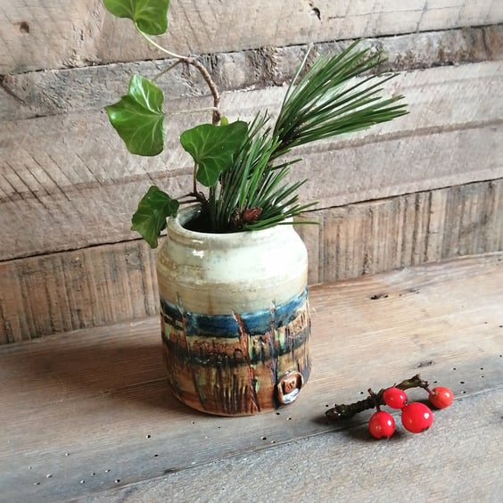 Landscape Bud Vase 
