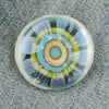 Fused Glass Flower Brooch