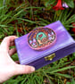 Snail at the Secret Garden gate. Wood slice trinket chest. - Image 3