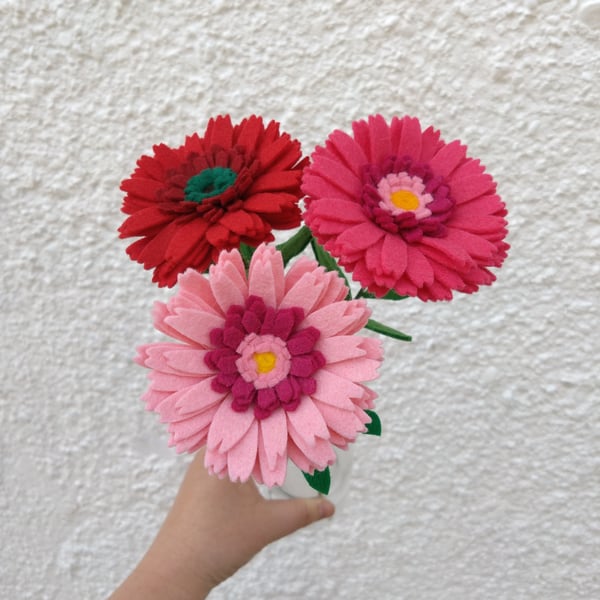 Gerbera Felt Flower Stem