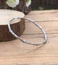 Handmade Chunky Silver Twig Bangle - Image 3